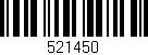 Código de barras (EAN, GTIN, SKU, ISBN): '521450'