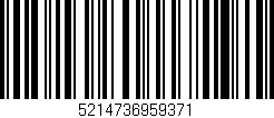 Código de barras (EAN, GTIN, SKU, ISBN): '5214736959371'