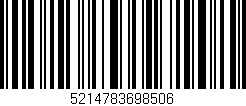 Código de barras (EAN, GTIN, SKU, ISBN): '5214783698506'