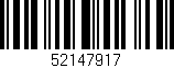 Código de barras (EAN, GTIN, SKU, ISBN): '52147917'