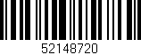 Código de barras (EAN, GTIN, SKU, ISBN): '52148720'