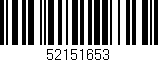 Código de barras (EAN, GTIN, SKU, ISBN): '52151653'