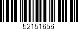 Código de barras (EAN, GTIN, SKU, ISBN): '52151656'