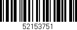 Código de barras (EAN, GTIN, SKU, ISBN): '52153751'