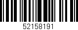 Código de barras (EAN, GTIN, SKU, ISBN): '52158191'