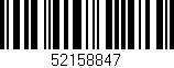 Código de barras (EAN, GTIN, SKU, ISBN): '52158847'