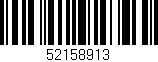 Código de barras (EAN, GTIN, SKU, ISBN): '52158913'