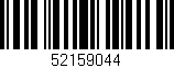 Código de barras (EAN, GTIN, SKU, ISBN): '52159044'