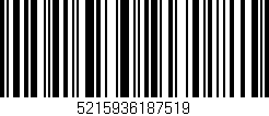 Código de barras (EAN, GTIN, SKU, ISBN): '5215936187519'