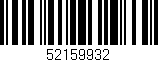 Código de barras (EAN, GTIN, SKU, ISBN): '52159932'