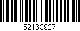 Código de barras (EAN, GTIN, SKU, ISBN): '52163927'