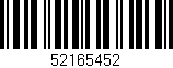 Código de barras (EAN, GTIN, SKU, ISBN): '52165452'