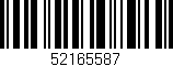 Código de barras (EAN, GTIN, SKU, ISBN): '52165587'