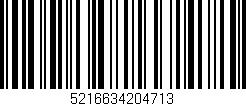 Código de barras (EAN, GTIN, SKU, ISBN): '5216634204713'