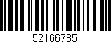Código de barras (EAN, GTIN, SKU, ISBN): '52166785'