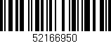 Código de barras (EAN, GTIN, SKU, ISBN): '52166950'