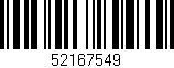 Código de barras (EAN, GTIN, SKU, ISBN): '52167549'