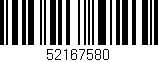 Código de barras (EAN, GTIN, SKU, ISBN): '52167580'