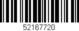 Código de barras (EAN, GTIN, SKU, ISBN): '52167720'