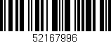 Código de barras (EAN, GTIN, SKU, ISBN): '52167996'