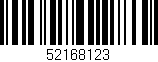 Código de barras (EAN, GTIN, SKU, ISBN): '52168123'