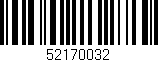 Código de barras (EAN, GTIN, SKU, ISBN): '52170032'