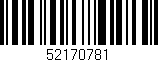 Código de barras (EAN, GTIN, SKU, ISBN): '52170781'