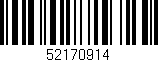Código de barras (EAN, GTIN, SKU, ISBN): '52170914'