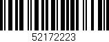 Código de barras (EAN, GTIN, SKU, ISBN): '52172223'