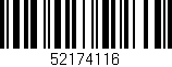 Código de barras (EAN, GTIN, SKU, ISBN): '52174116'