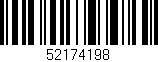Código de barras (EAN, GTIN, SKU, ISBN): '52174198'