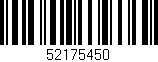 Código de barras (EAN, GTIN, SKU, ISBN): '52175450'