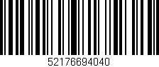Código de barras (EAN, GTIN, SKU, ISBN): '52176694040'