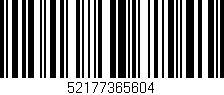 Código de barras (EAN, GTIN, SKU, ISBN): '52177365604'