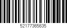 Código de barras (EAN, GTIN, SKU, ISBN): '52177365635'