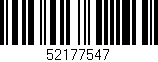 Código de barras (EAN, GTIN, SKU, ISBN): '52177547'