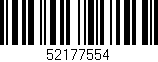 Código de barras (EAN, GTIN, SKU, ISBN): '52177554'