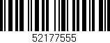 Código de barras (EAN, GTIN, SKU, ISBN): '52177555'