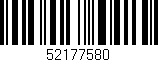Código de barras (EAN, GTIN, SKU, ISBN): '52177580'