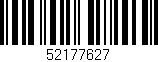 Código de barras (EAN, GTIN, SKU, ISBN): '52177627'