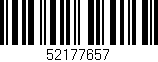 Código de barras (EAN, GTIN, SKU, ISBN): '52177657'
