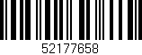 Código de barras (EAN, GTIN, SKU, ISBN): '52177658'