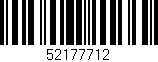 Código de barras (EAN, GTIN, SKU, ISBN): '52177712'