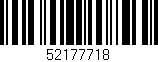 Código de barras (EAN, GTIN, SKU, ISBN): '52177718'