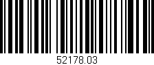 Código de barras (EAN, GTIN, SKU, ISBN): '52178.03'