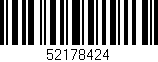 Código de barras (EAN, GTIN, SKU, ISBN): '52178424'