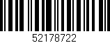 Código de barras (EAN, GTIN, SKU, ISBN): '52178722'