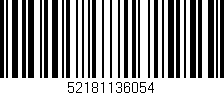 Código de barras (EAN, GTIN, SKU, ISBN): '52181136054'