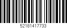 Código de barras (EAN, GTIN, SKU, ISBN): '52181417733'