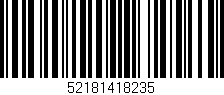 Código de barras (EAN, GTIN, SKU, ISBN): '52181418235'